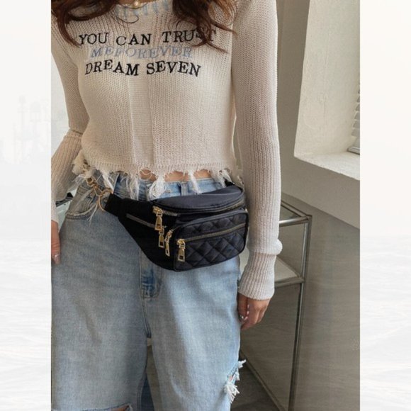 New Multi-pocket Waist Bag Gold Hardware 132 - Picture 4 of 4